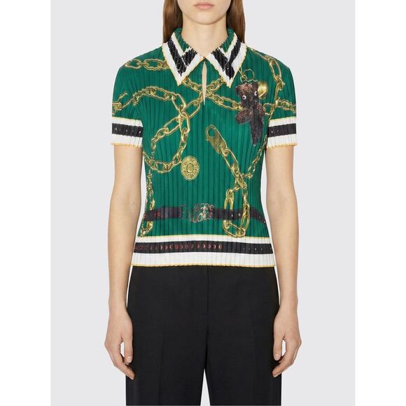 Acne Studios Polo Shirt Woman Green